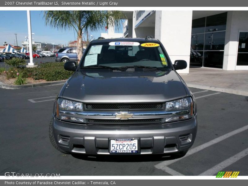Silverstone Metallic / Light Gray 2007 Chevrolet TrailBlazer LS