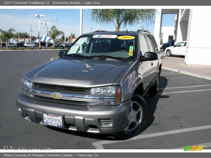 Silverstone Metallic / Light Gray 2007 Chevrolet TrailBlazer LS