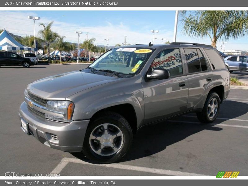 Silverstone Metallic / Light Gray 2007 Chevrolet TrailBlazer LS