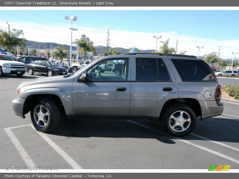 Silverstone Metallic / Light Gray 2007 Chevrolet TrailBlazer LS