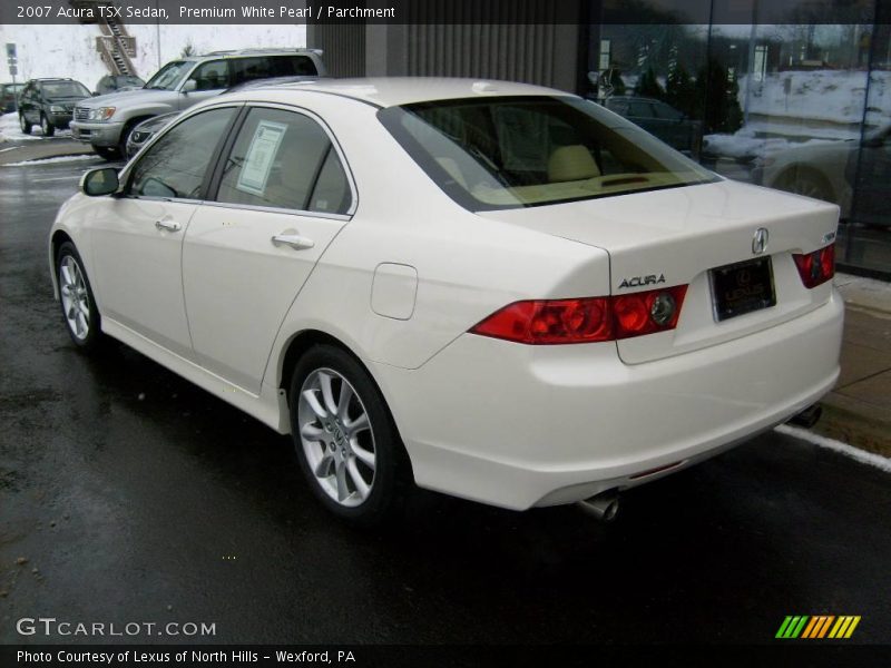 Premium White Pearl / Parchment 2007 Acura TSX Sedan