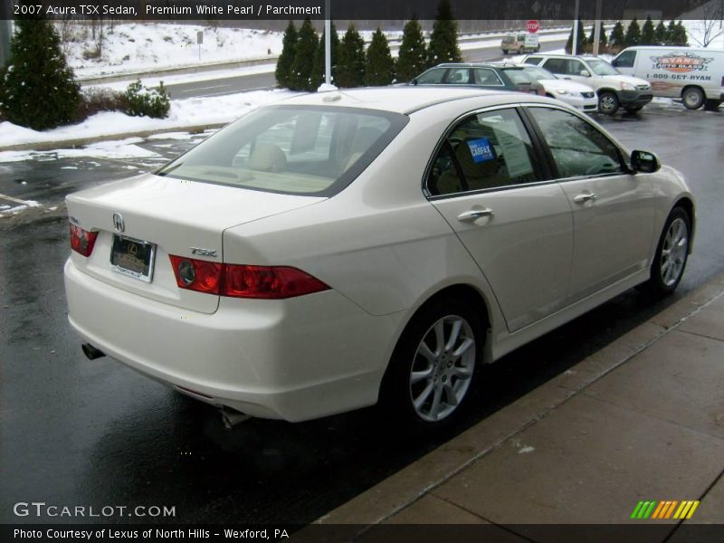 Premium White Pearl / Parchment 2007 Acura TSX Sedan
