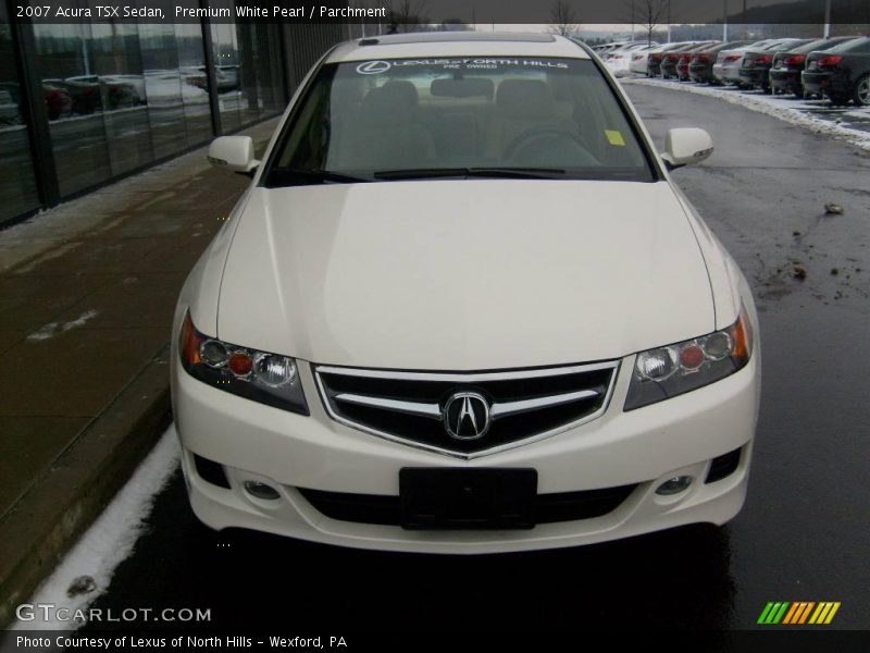 Premium White Pearl / Parchment 2007 Acura TSX Sedan