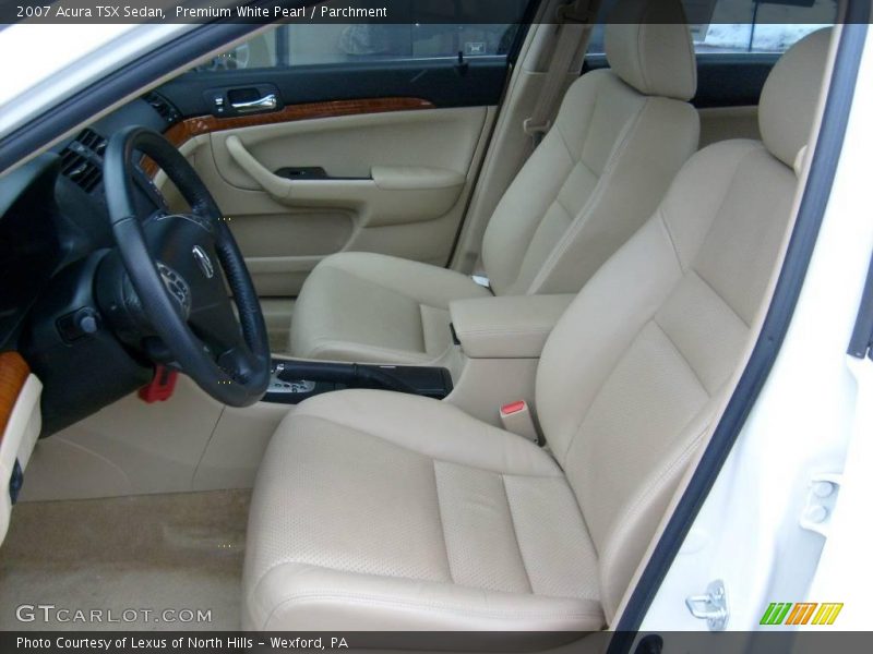 Premium White Pearl / Parchment 2007 Acura TSX Sedan