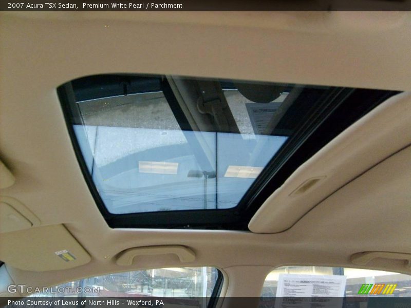 Premium White Pearl / Parchment 2007 Acura TSX Sedan