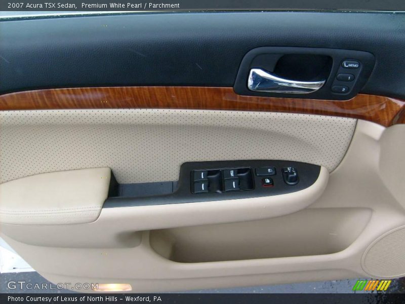 Premium White Pearl / Parchment 2007 Acura TSX Sedan