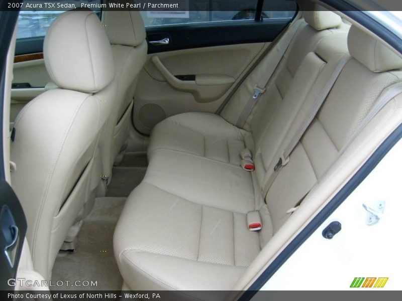 Premium White Pearl / Parchment 2007 Acura TSX Sedan