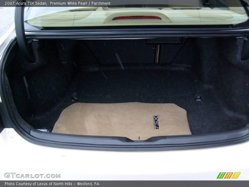 Premium White Pearl / Parchment 2007 Acura TSX Sedan