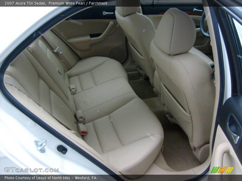 Premium White Pearl / Parchment 2007 Acura TSX Sedan