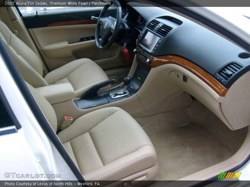 Premium White Pearl / Parchment 2007 Acura TSX Sedan