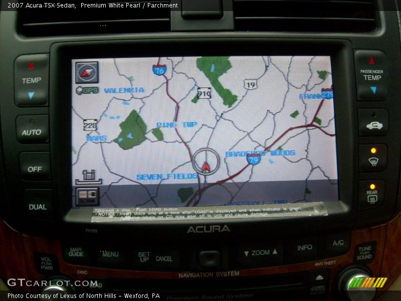Premium White Pearl / Parchment 2007 Acura TSX Sedan