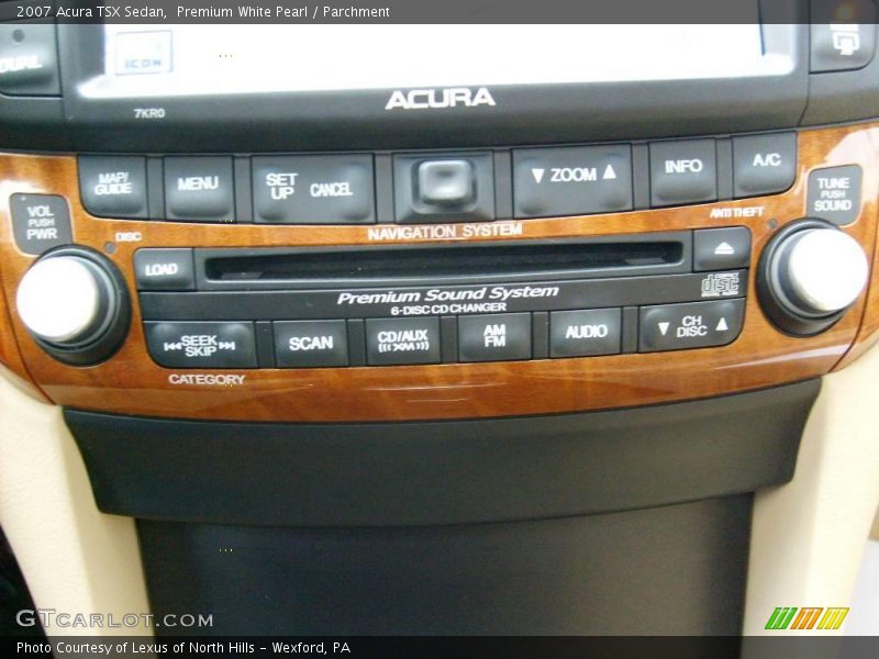Premium White Pearl / Parchment 2007 Acura TSX Sedan