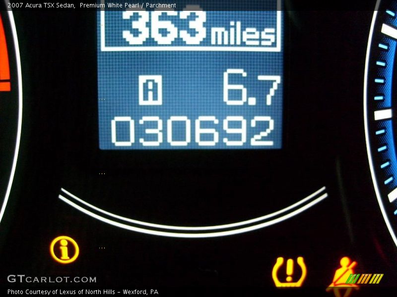Premium White Pearl / Parchment 2007 Acura TSX Sedan