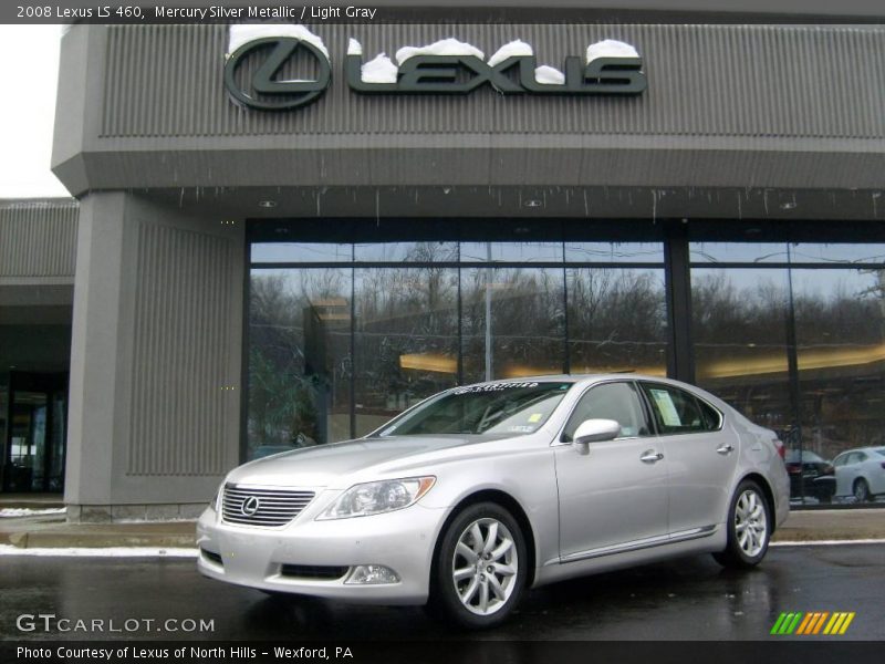Mercury Silver Metallic / Light Gray 2008 Lexus LS 460