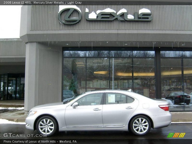 Mercury Silver Metallic / Light Gray 2008 Lexus LS 460