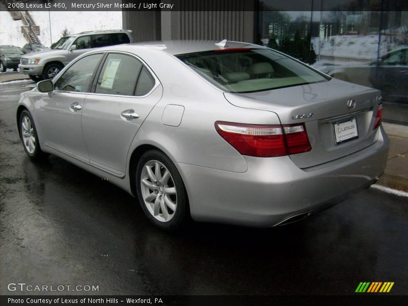 Mercury Silver Metallic / Light Gray 2008 Lexus LS 460