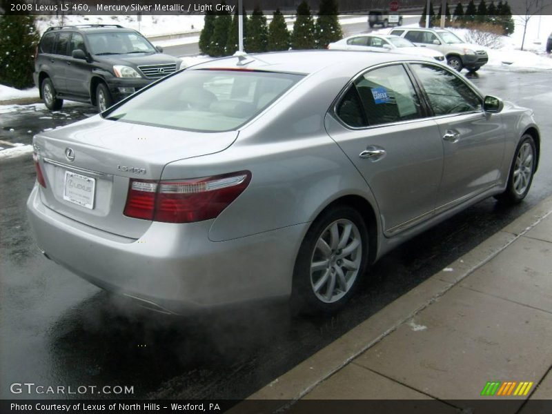 Mercury Silver Metallic / Light Gray 2008 Lexus LS 460