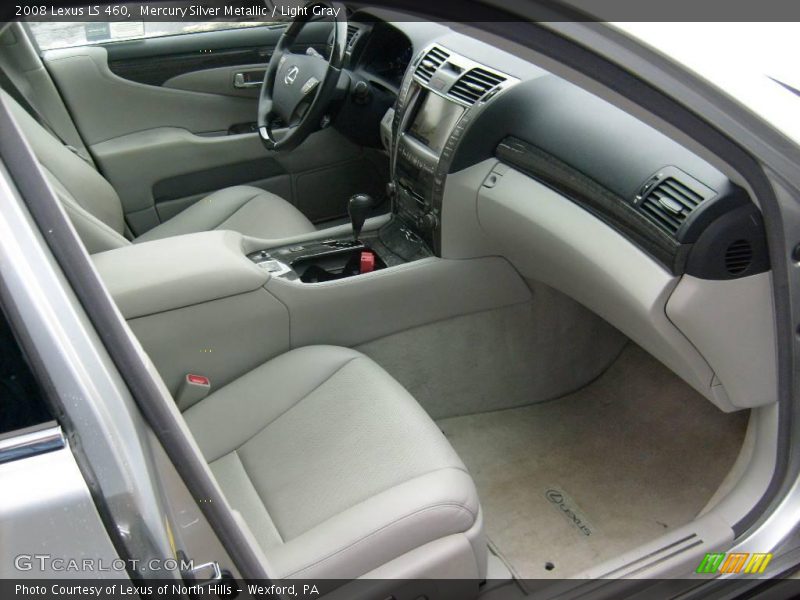 Mercury Silver Metallic / Light Gray 2008 Lexus LS 460