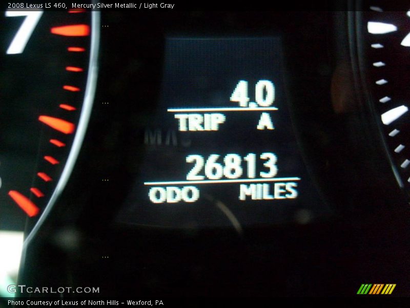 Mercury Silver Metallic / Light Gray 2008 Lexus LS 460