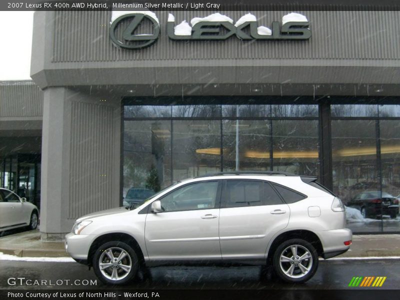 Millennium Silver Metallic / Light Gray 2007 Lexus RX 400h AWD Hybrid