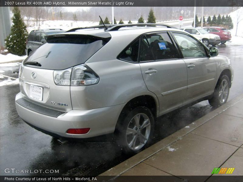 Millennium Silver Metallic / Light Gray 2007 Lexus RX 400h AWD Hybrid