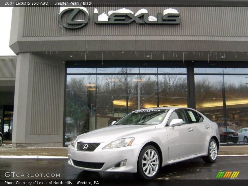 Tungsten Pearl / Black 2007 Lexus IS 250 AWD