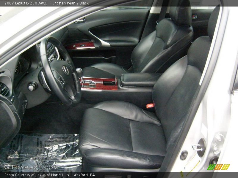 Tungsten Pearl / Black 2007 Lexus IS 250 AWD