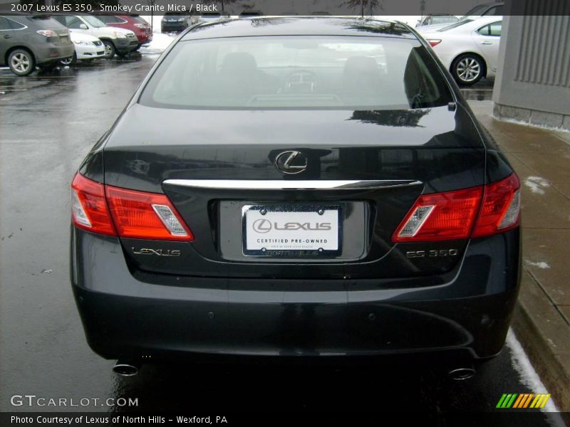 Smokey Granite Mica / Black 2007 Lexus ES 350
