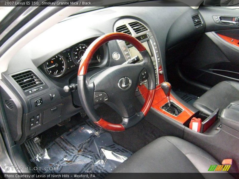 Smokey Granite Mica / Black 2007 Lexus ES 350