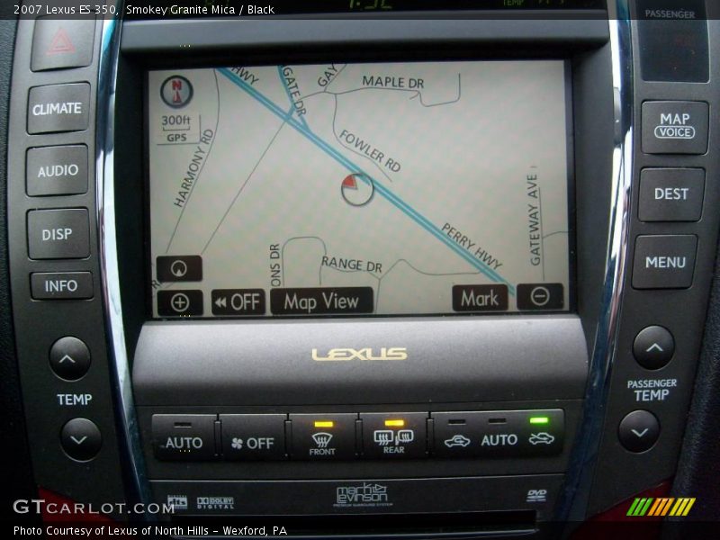 Smokey Granite Mica / Black 2007 Lexus ES 350
