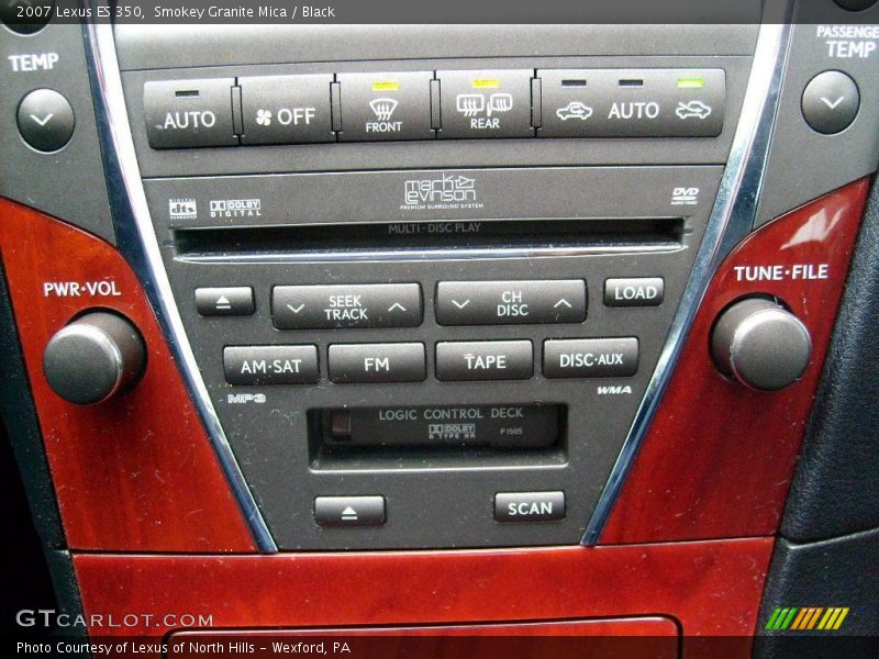 Smokey Granite Mica / Black 2007 Lexus ES 350