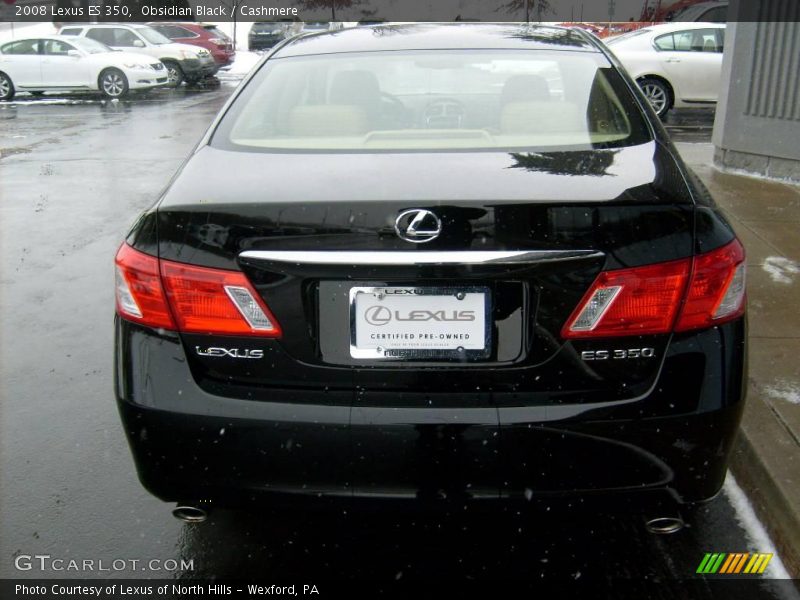 Obsidian Black / Cashmere 2008 Lexus ES 350