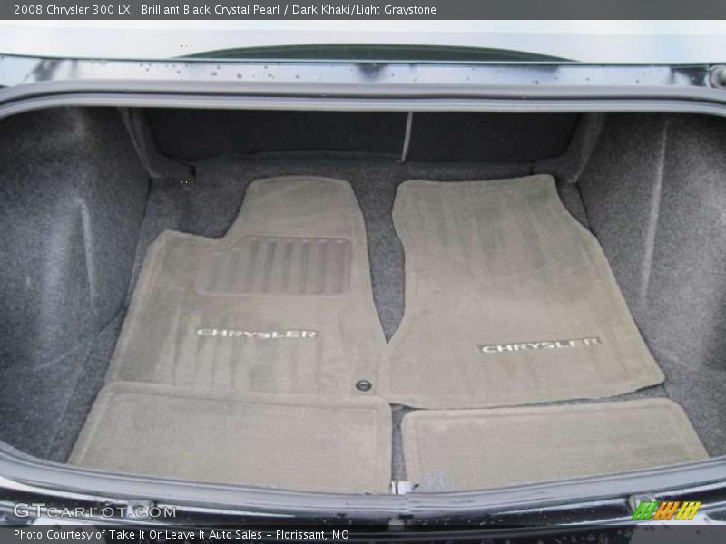 Brilliant Black Crystal Pearl / Dark Khaki/Light Graystone 2008 Chrysler 300 LX