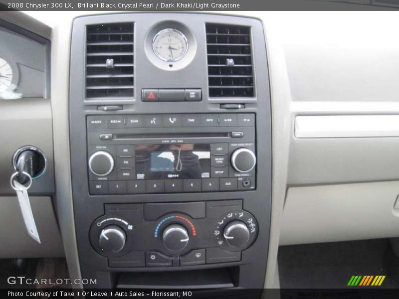 Brilliant Black Crystal Pearl / Dark Khaki/Light Graystone 2008 Chrysler 300 LX