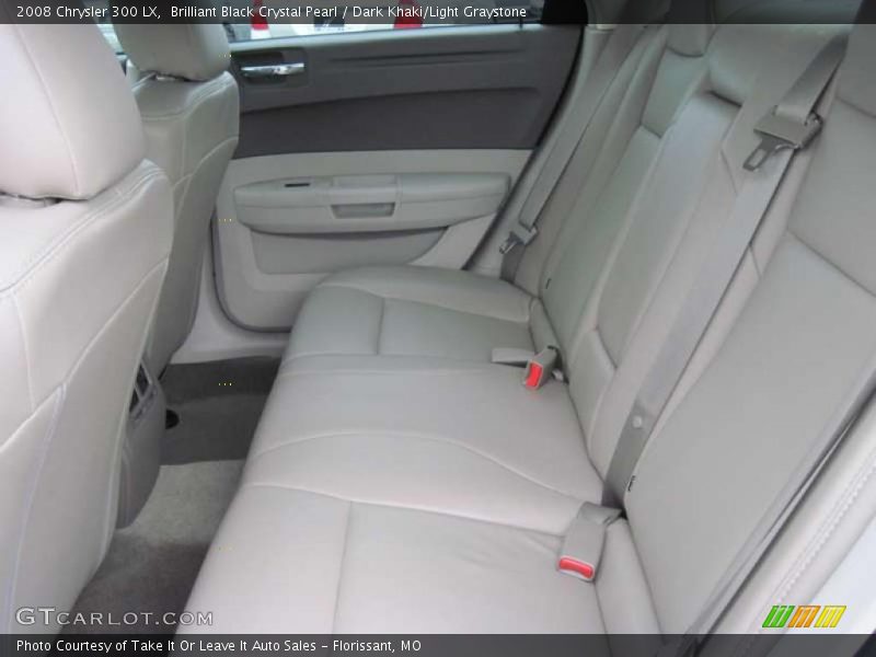 Brilliant Black Crystal Pearl / Dark Khaki/Light Graystone 2008 Chrysler 300 LX