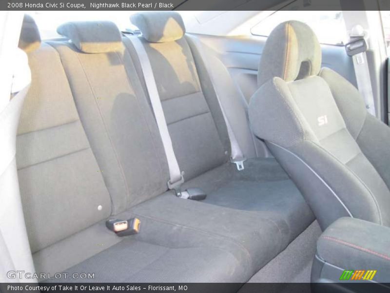 Nighthawk Black Pearl / Black 2008 Honda Civic Si Coupe