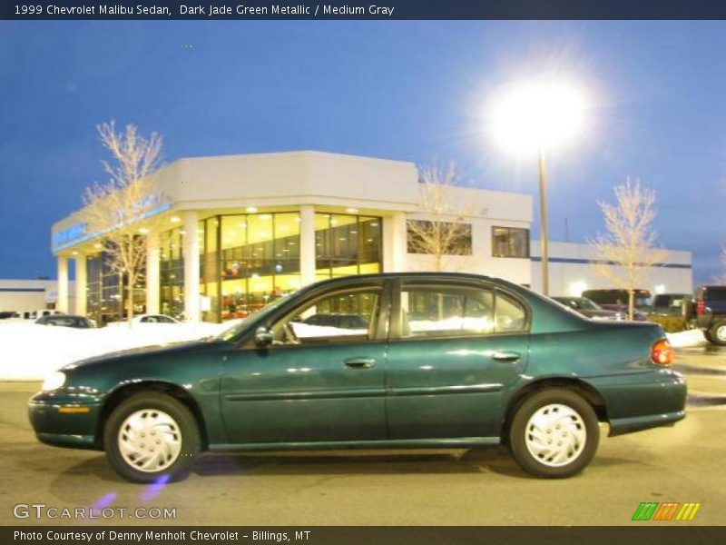 Dark Jade Green Metallic / Medium Gray 1999 Chevrolet Malibu Sedan