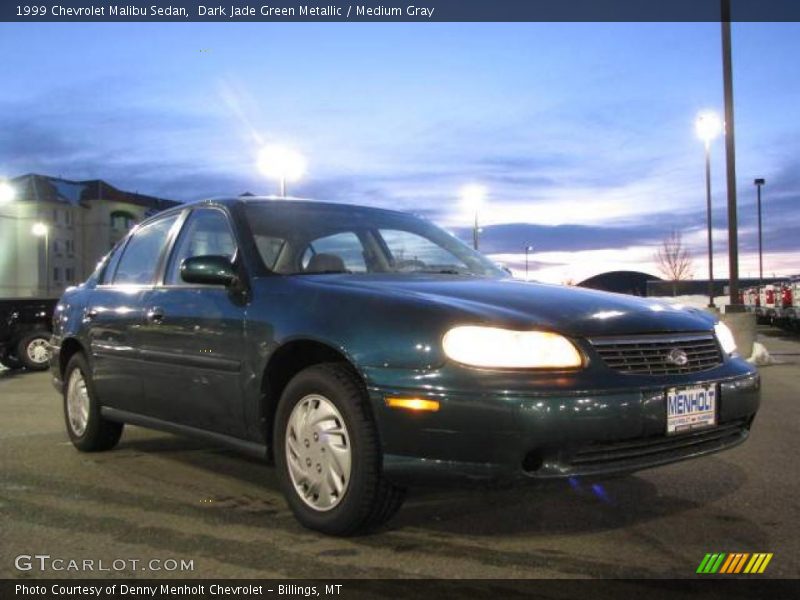 Dark Jade Green Metallic / Medium Gray 1999 Chevrolet Malibu Sedan