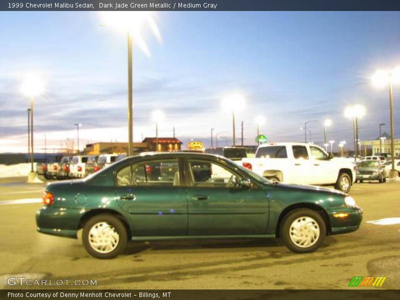 Dark Jade Green Metallic / Medium Gray 1999 Chevrolet Malibu Sedan