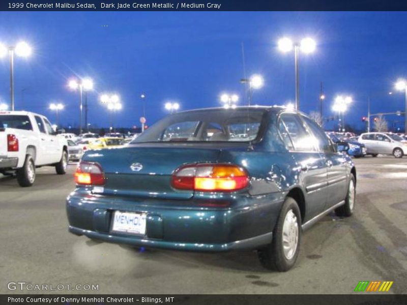 Dark Jade Green Metallic / Medium Gray 1999 Chevrolet Malibu Sedan