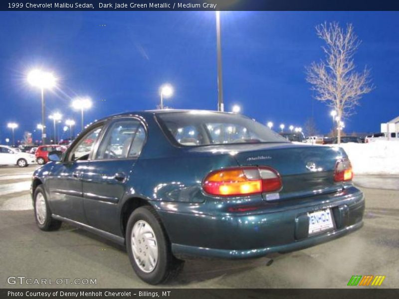 Dark Jade Green Metallic / Medium Gray 1999 Chevrolet Malibu Sedan