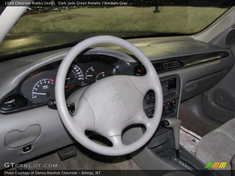 Dark Jade Green Metallic / Medium Gray 1999 Chevrolet Malibu Sedan