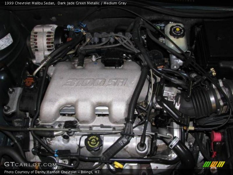 Dark Jade Green Metallic / Medium Gray 1999 Chevrolet Malibu Sedan