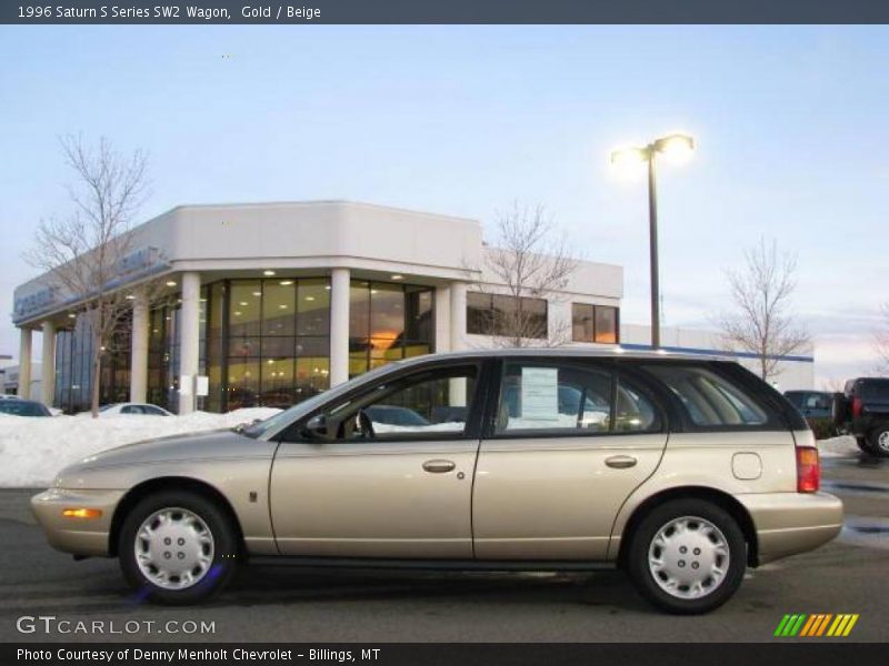 Gold / Beige 1996 Saturn S Series SW2 Wagon