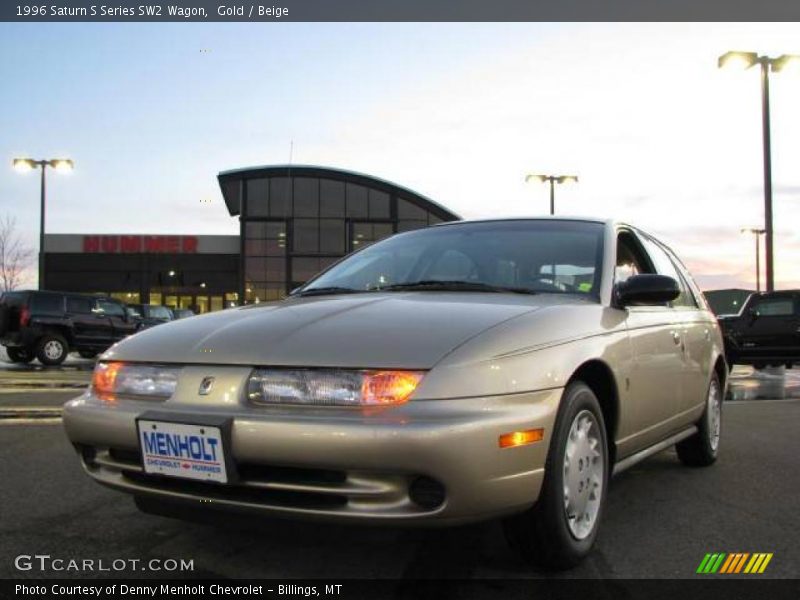 Gold / Beige 1996 Saturn S Series SW2 Wagon