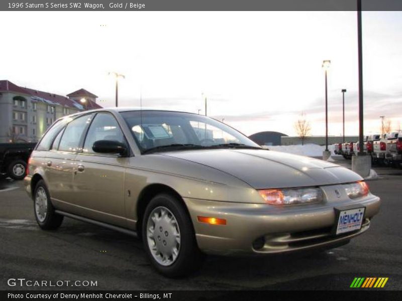 Gold / Beige 1996 Saturn S Series SW2 Wagon