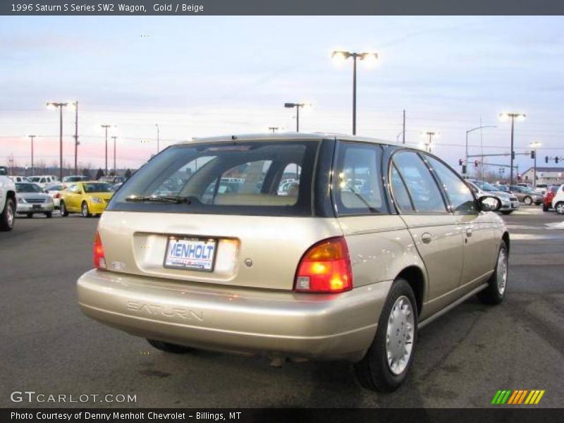 Gold / Beige 1996 Saturn S Series SW2 Wagon