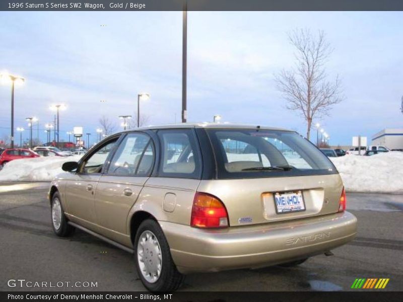 Gold / Beige 1996 Saturn S Series SW2 Wagon