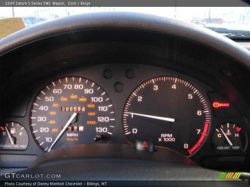 Gold / Beige 1996 Saturn S Series SW2 Wagon