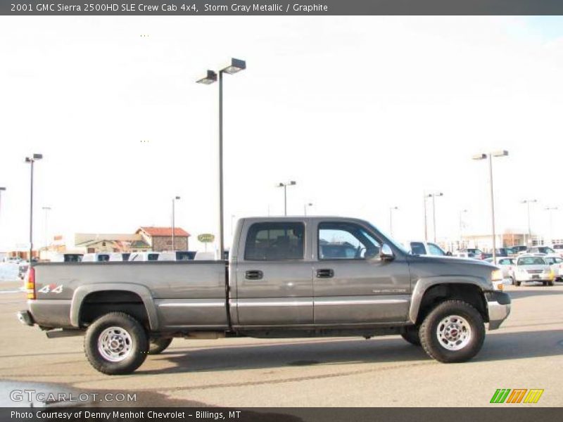 Storm Gray Metallic / Graphite 2001 GMC Sierra 2500HD SLE Crew Cab 4x4